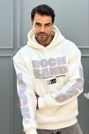 Rock White hoodie