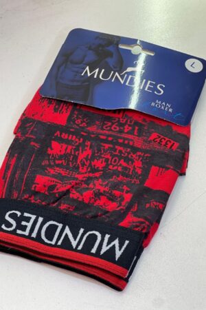 Red printed cotton Boxer